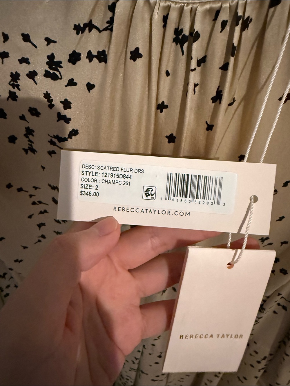 NWT Rebecca Taylor silk dress - Picture 4 of 6